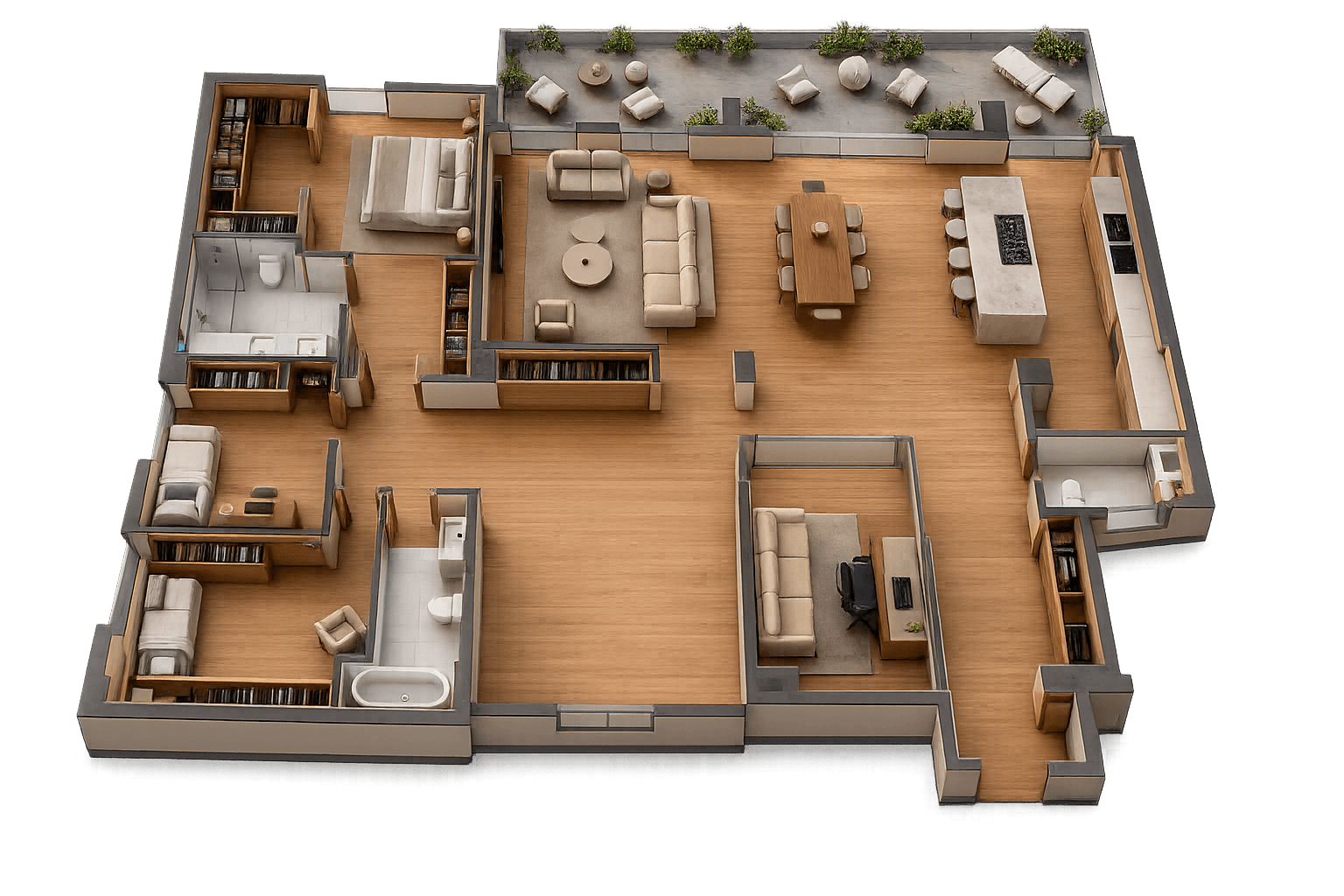 Visualización 3D con IA